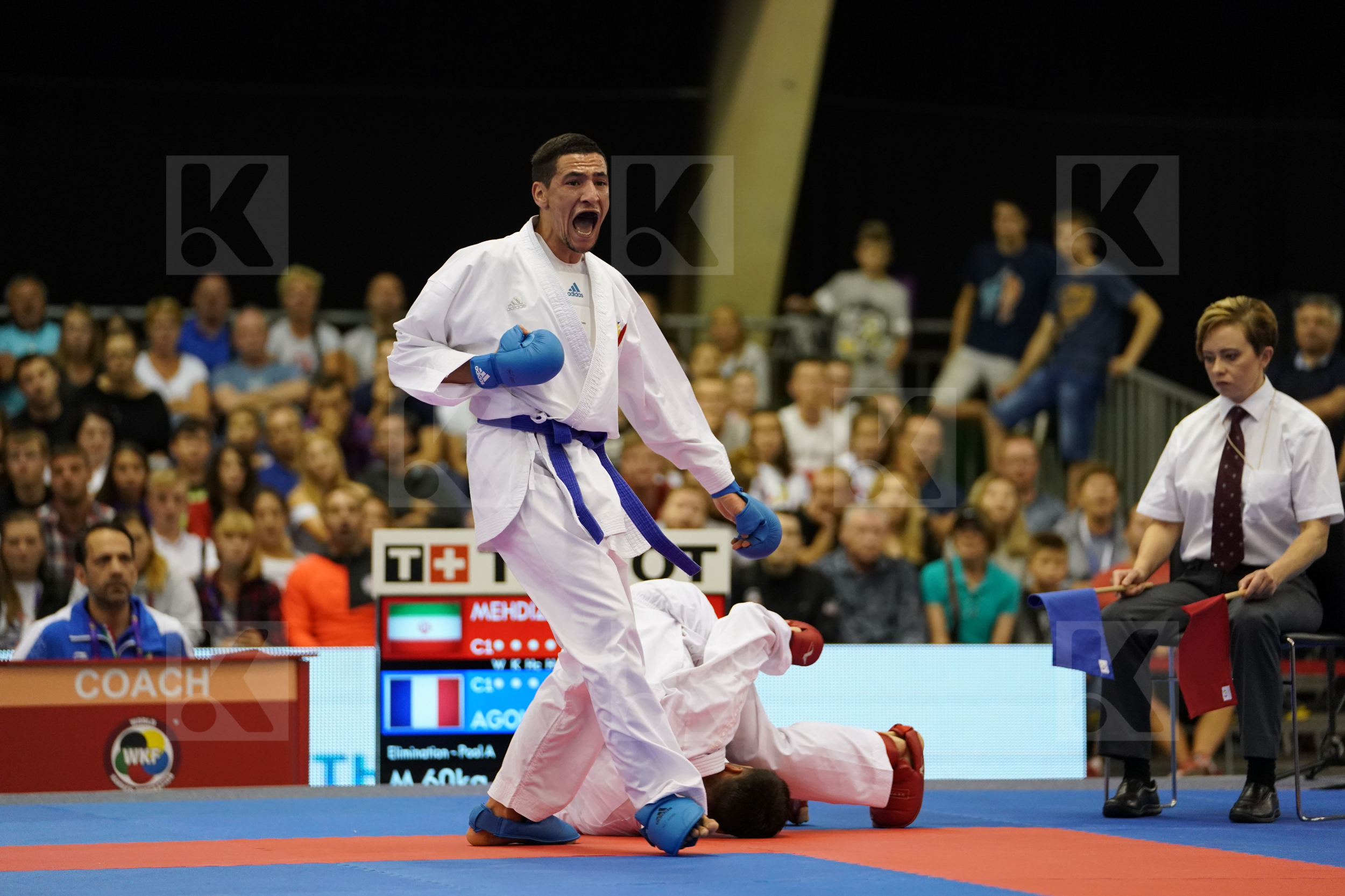 Agoudjil Sofiane France Iran Islamic Republic of Male Kumite -60kg Mehdizadeh Amir